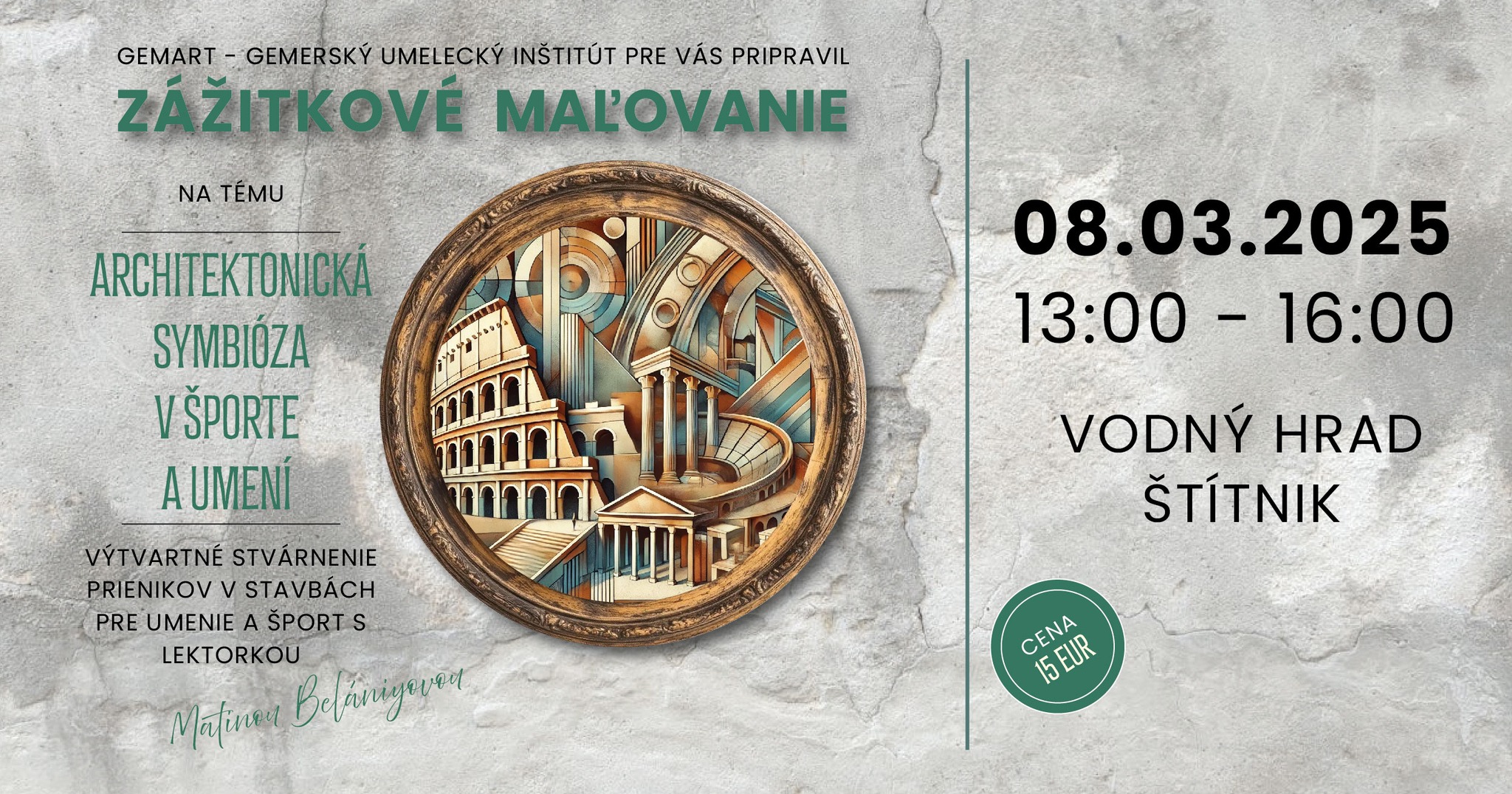 Zážitkové maľovanie - Architektonická symbióza v športe a umení, Štítnik