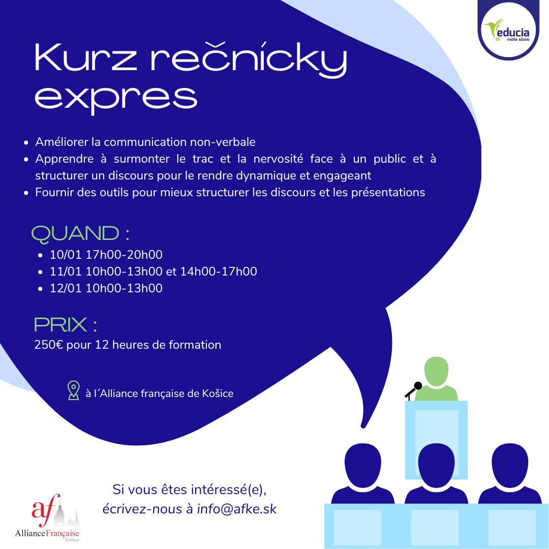 Kurz rečnícky expres po francúzsky/Cours d'art oratoire en français