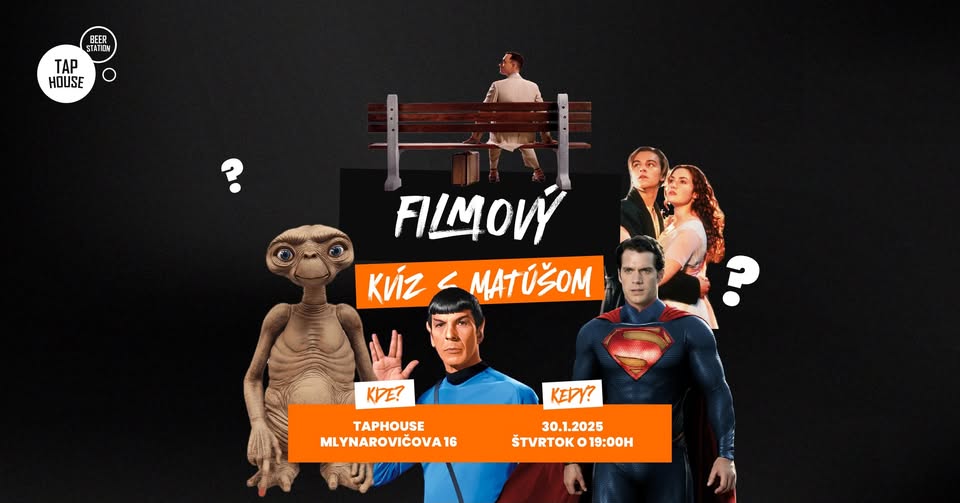 🎬 FILMOVÝ KVÍZ v TapHouse 🎬