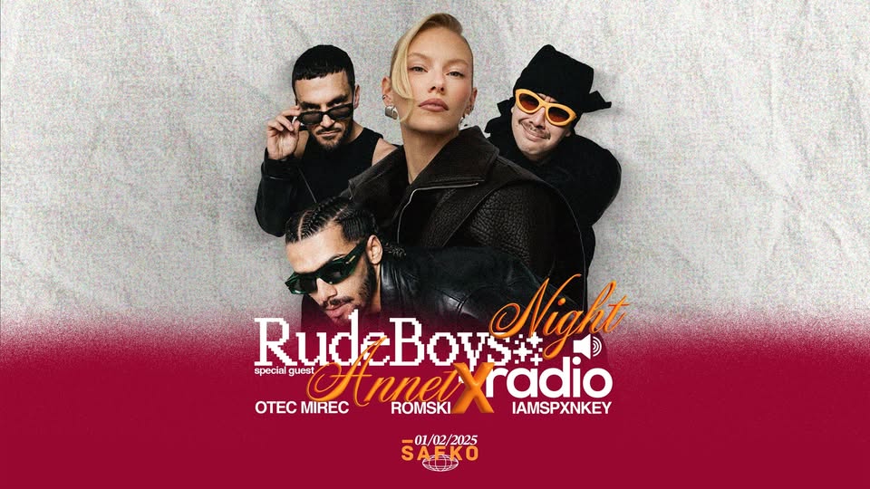 RUDEBOYS RADIO NIGHT w. special guest ANNET X | SOBOTA 01.02. | ŠAFKO KLUB