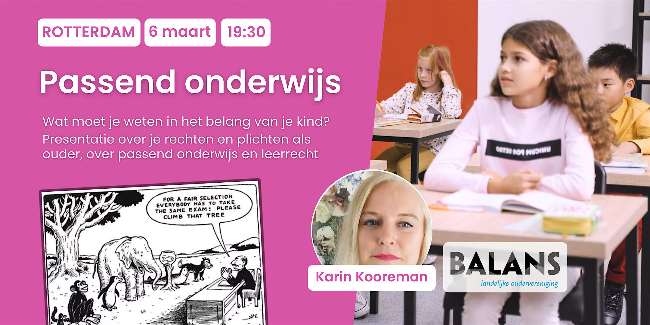 Passend Onderwijs: 'Wat moet je weten in het belang van je kind?'