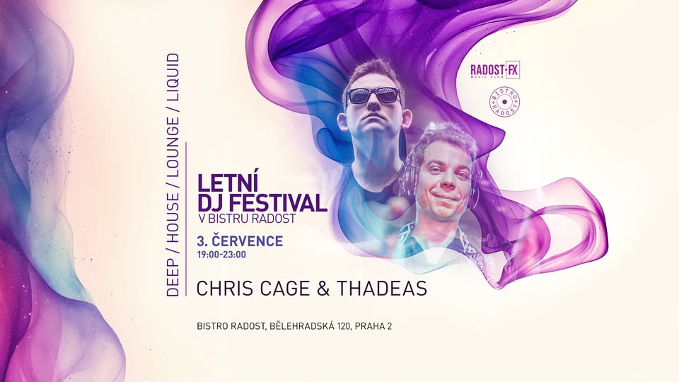 Čtvrteční Řízek&Sound: Chris Cage & Thadeas v Bistru Radost! 🎤 🎶 🍔