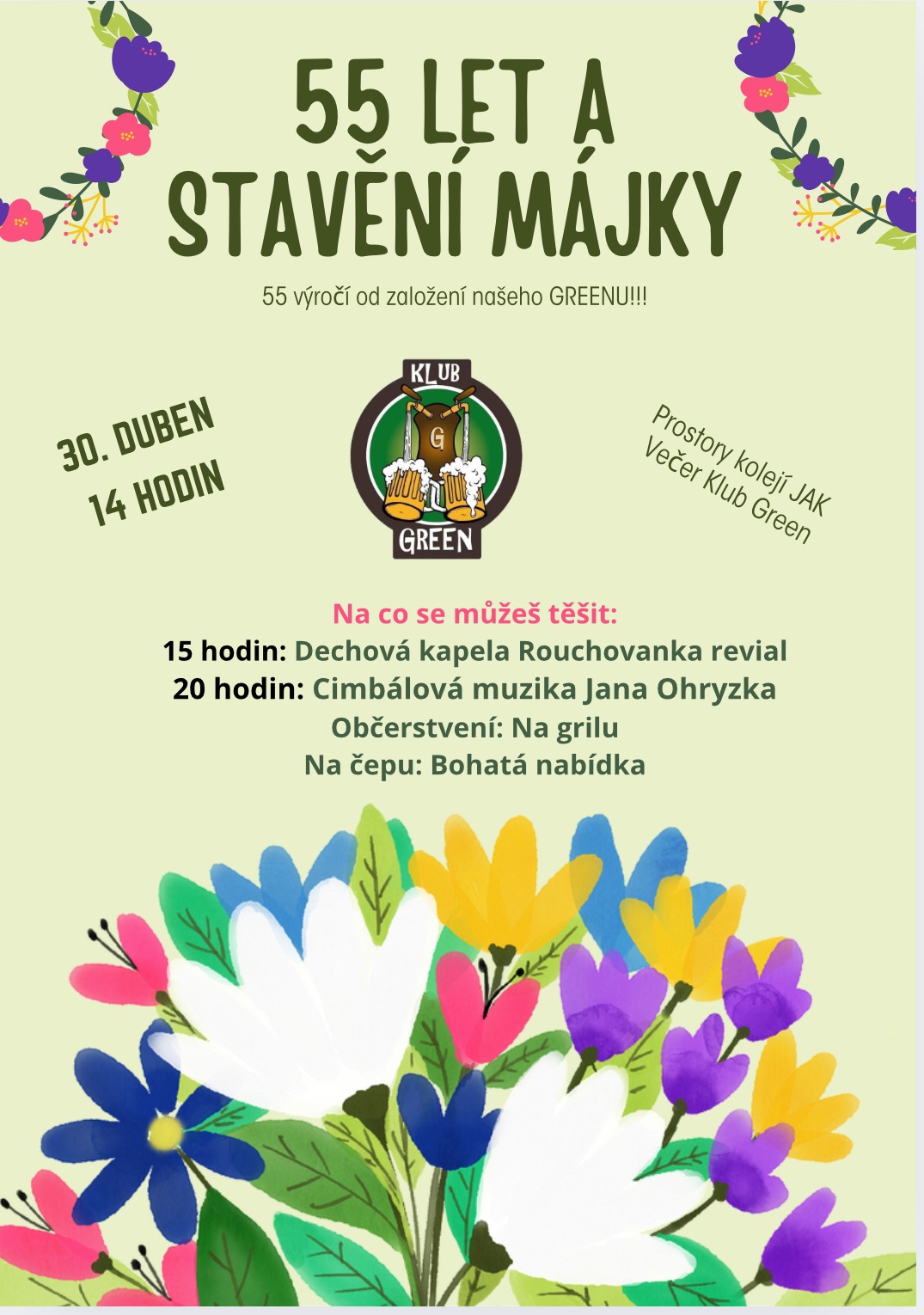 55 let od založení Greenu💚