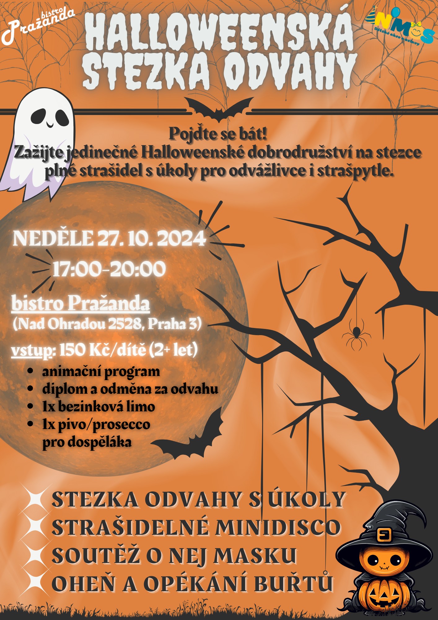 HALLOWEENSKÁ STEZKA ODVAHY na Pražandě 👻