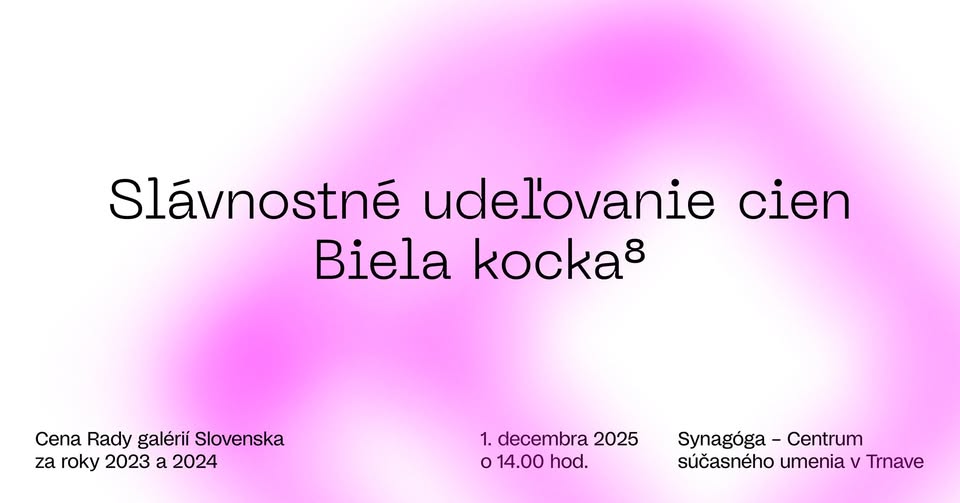 Slávnostné udeľovanie cien Biela kocka⁸