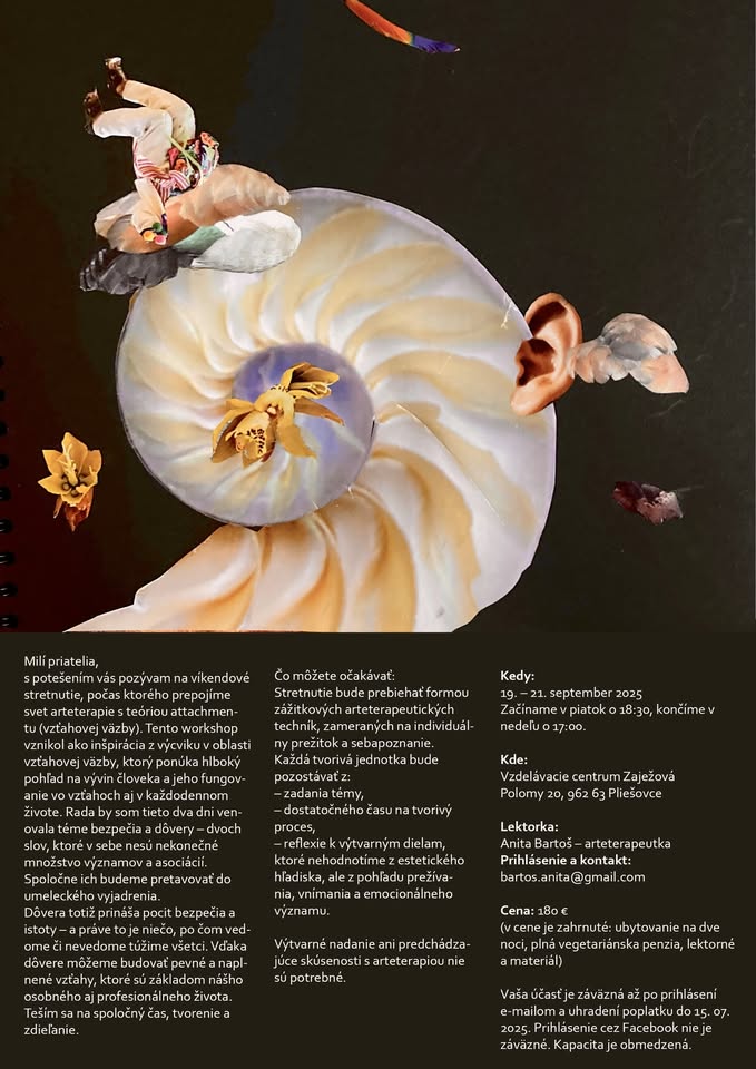 Arteterapeutický víkend "bezpečie a dôvera"