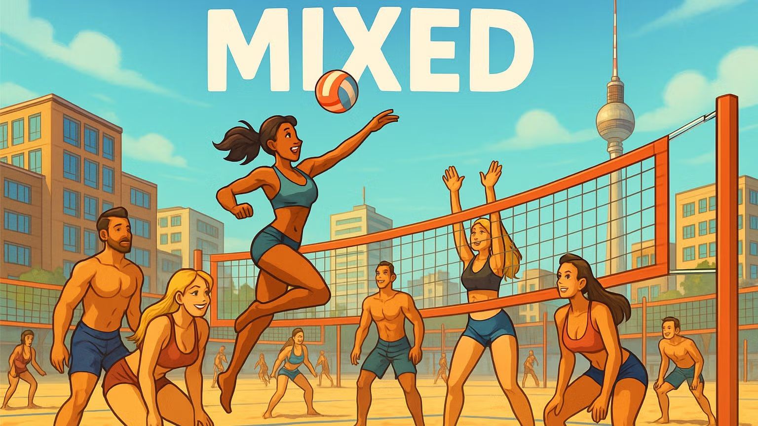 Mixed Beach Volley @ Beach Mitte