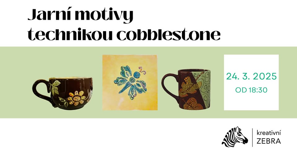 Večerní malování keramiky - Jarní motivy technikou cobblestone