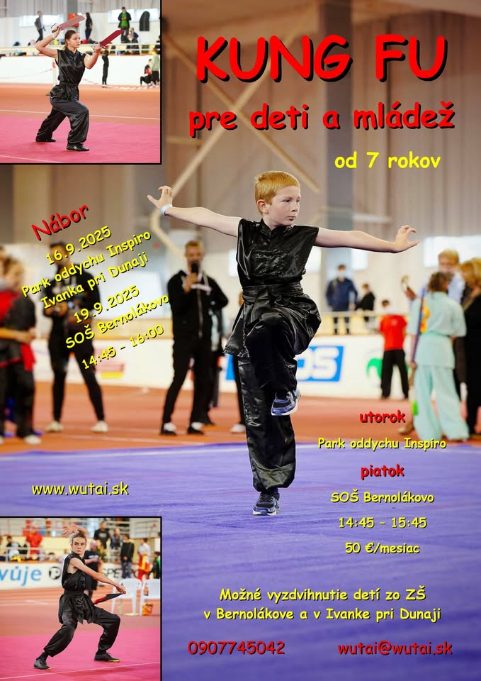 Kung Fu pre deti a mládež - nábor v Ivanke pri Dunaji