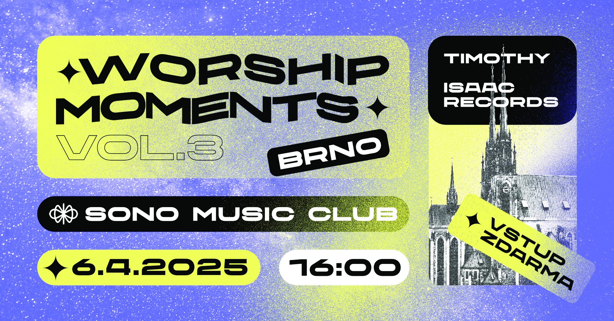 ‼️VEČER CHVÁL #3 v SONO MUSIC CLUB (BRNO)‼️