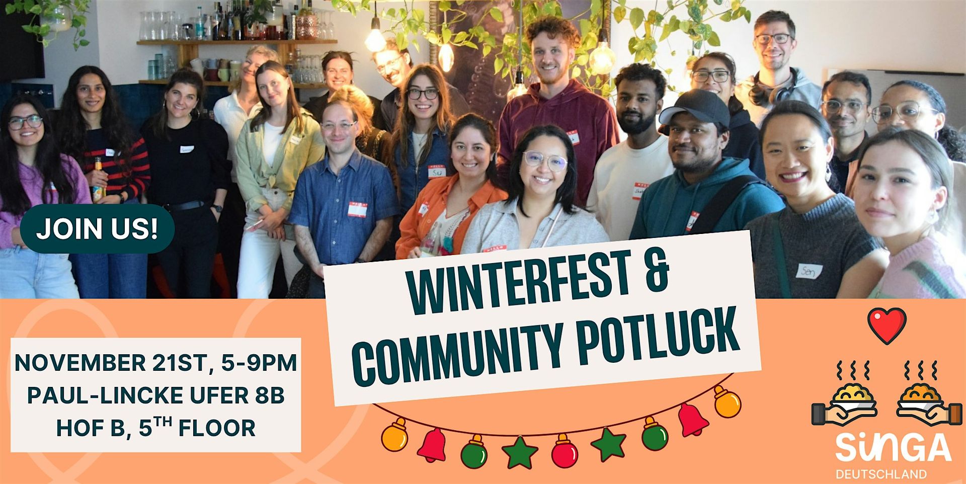 Winterfest for Belonging: A SINGA Community Dinner