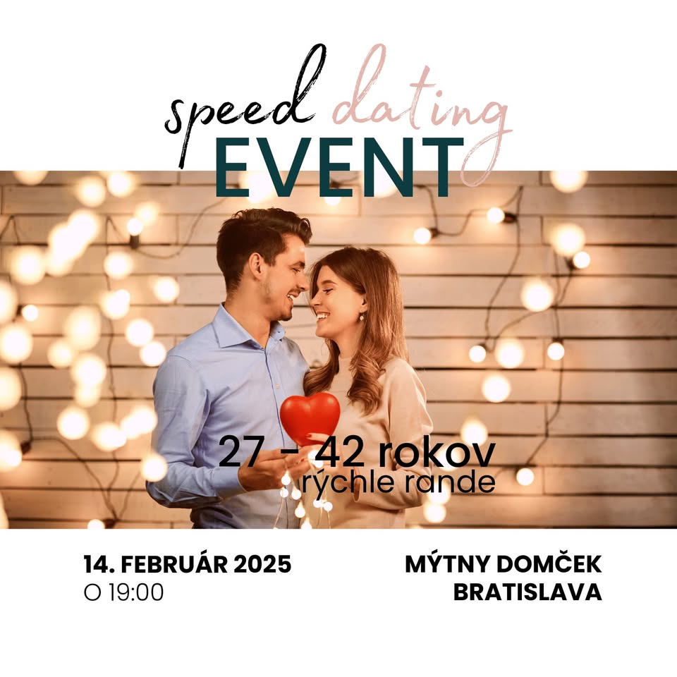 Zoznamovacia akcia - speed dating 27 - 42 rokov