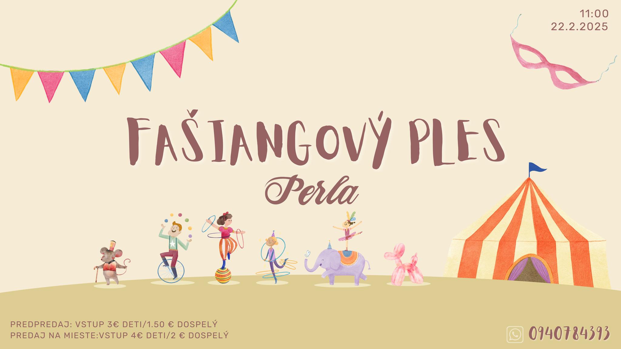 Perla: Fašiangový detský ples