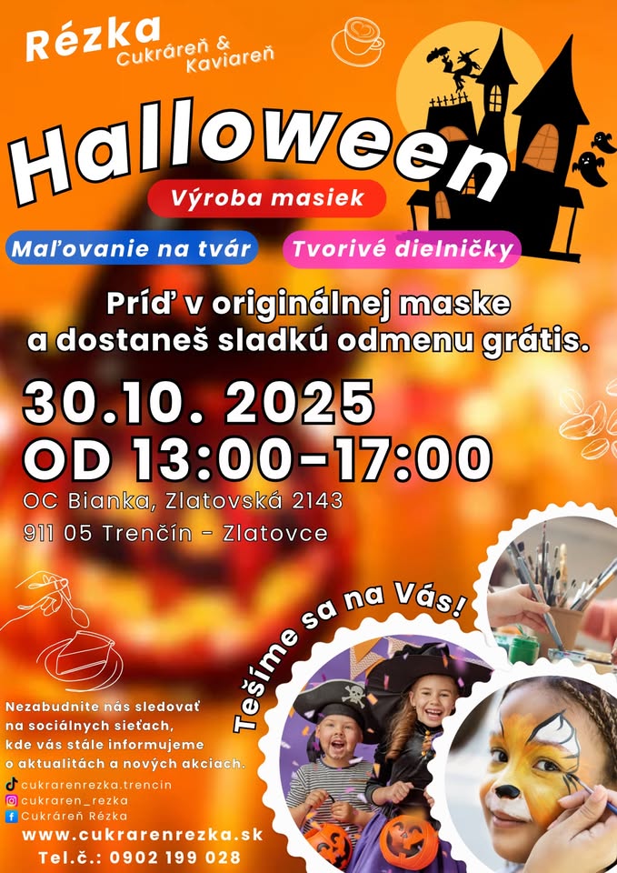 Halloween v Rézke👻🎃☕️🍰🎨