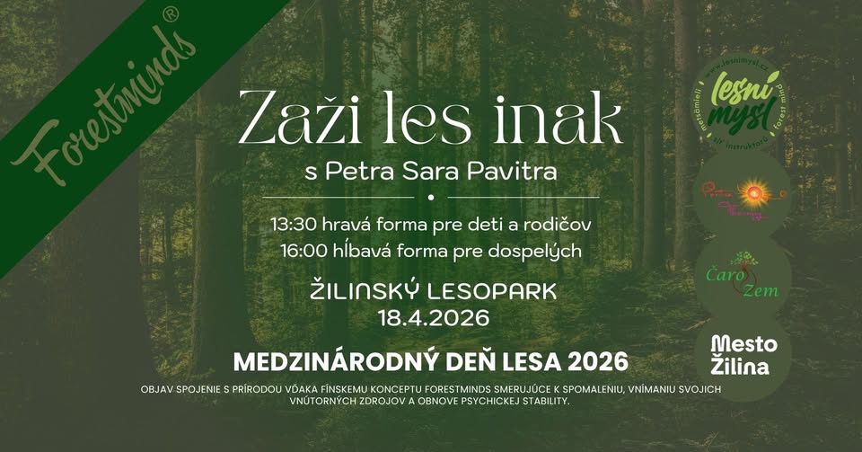 ZAŽI LES INAK hravá prechádzka pre deti a rodičov