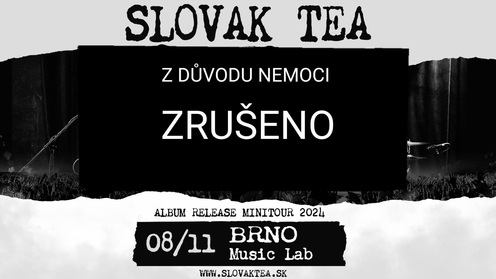 !PŘESUNUTO NA 2025! SLOVAK TEA - PRVÝ DÚSHOCK ALBUM RELEASE TOUR 2024