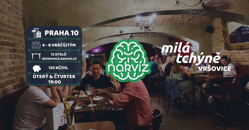 Na Kvíz do Milé tchýně v úterý | Praha 10