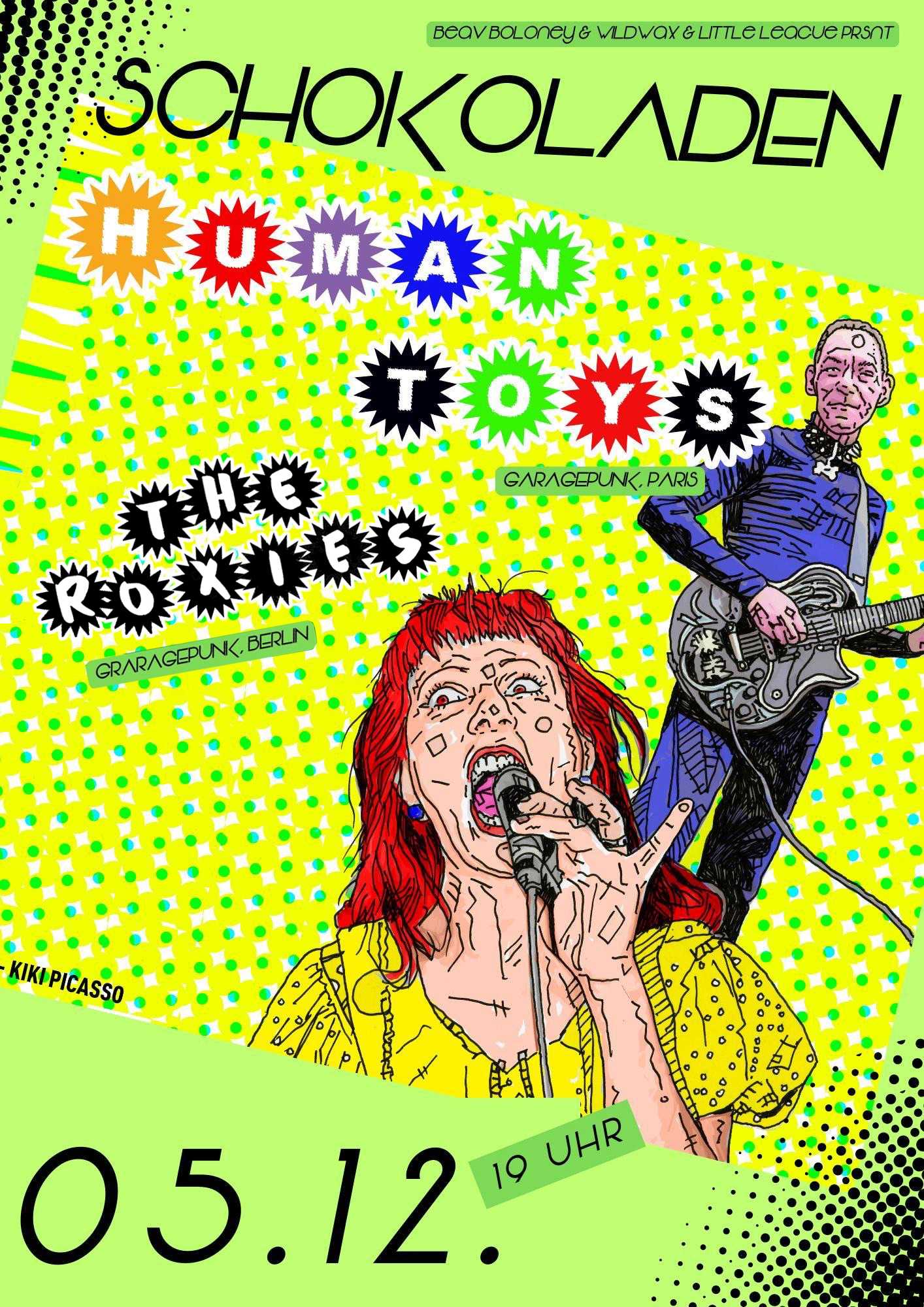 HUMAN TOYS (garage-punk, fr) + THE ROXIES (garage-punk, bln)