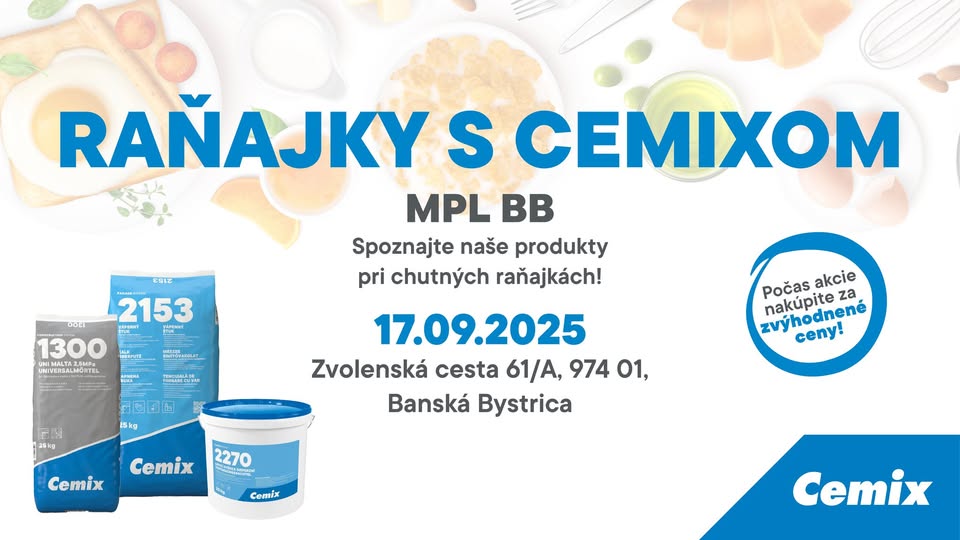 Raňajky s Cemixom - Banská Bystrica