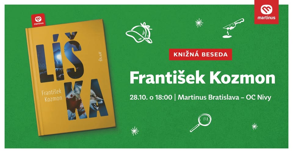 Knižná beseda s Františkom Kozmonom – Líška prichádza do Bratislavy