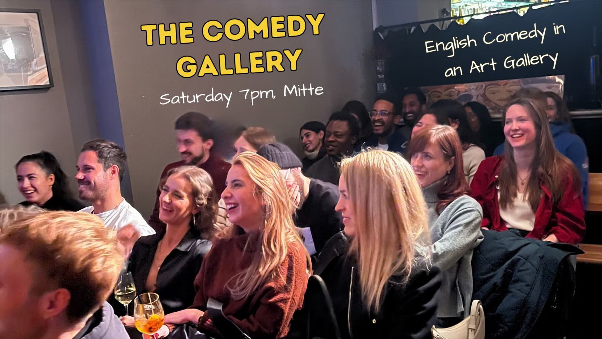 Laughs & Drinks in an Art Gallery 😍 #Mitte - English Comedy Special