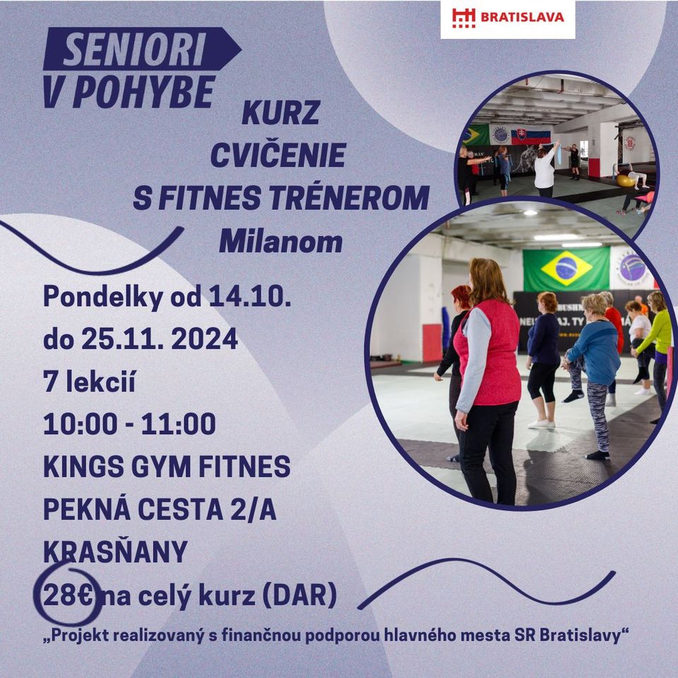 Kurz "Cvičenie s fitnes trénerom Milanom"