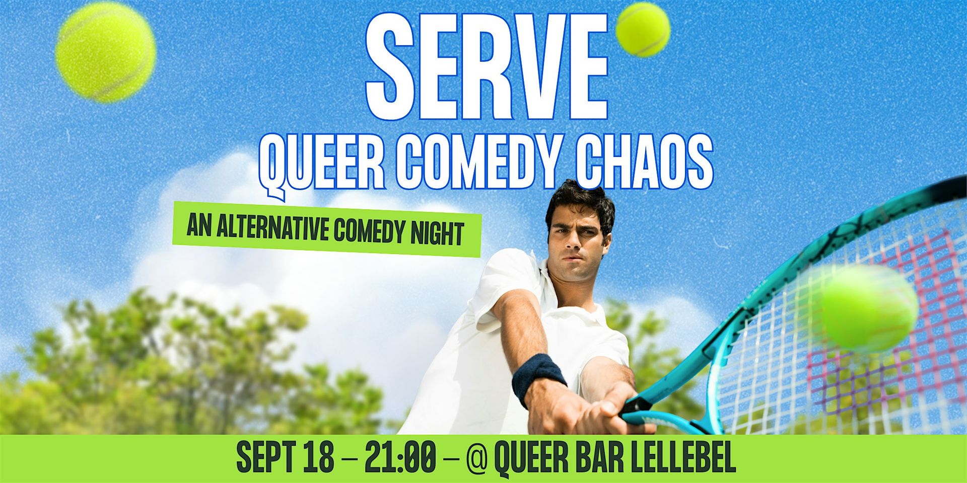 SERVE: Queer Comedy Chaos in English