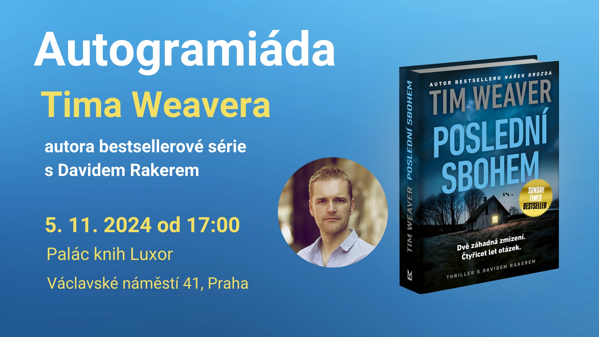 Autogramiáda Tima Weavera v Praze