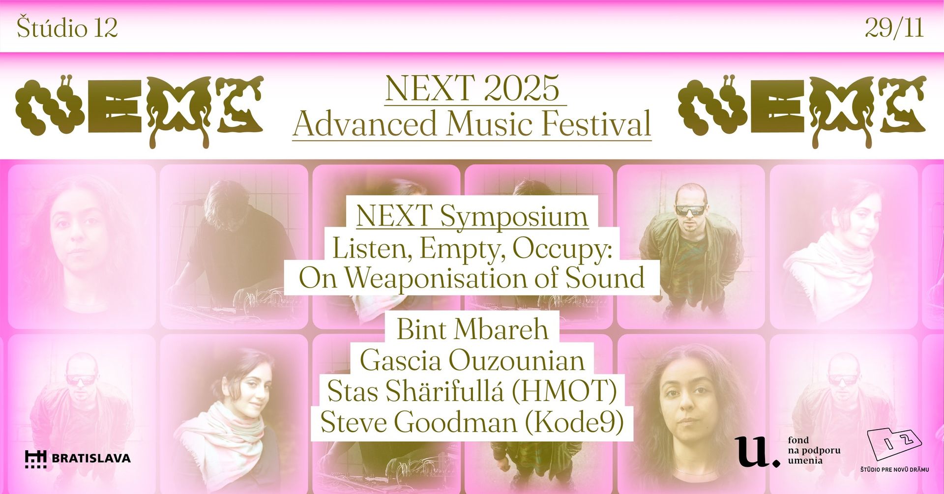 Symposium ╱ Listen, Empty, Occupy: On Weaponisation of Sound - Free Entry