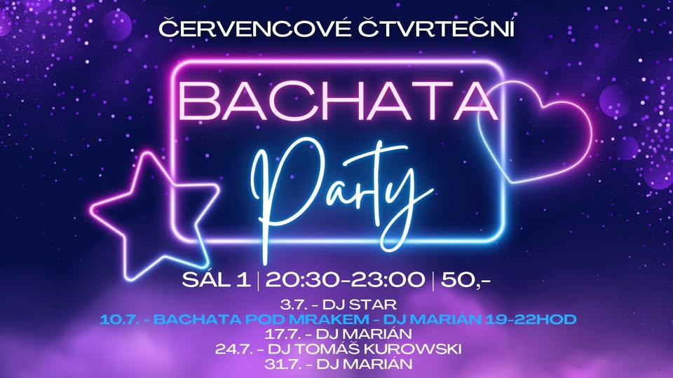 Pravidelné čtvrteční BACHATA párty ve Stolárně!