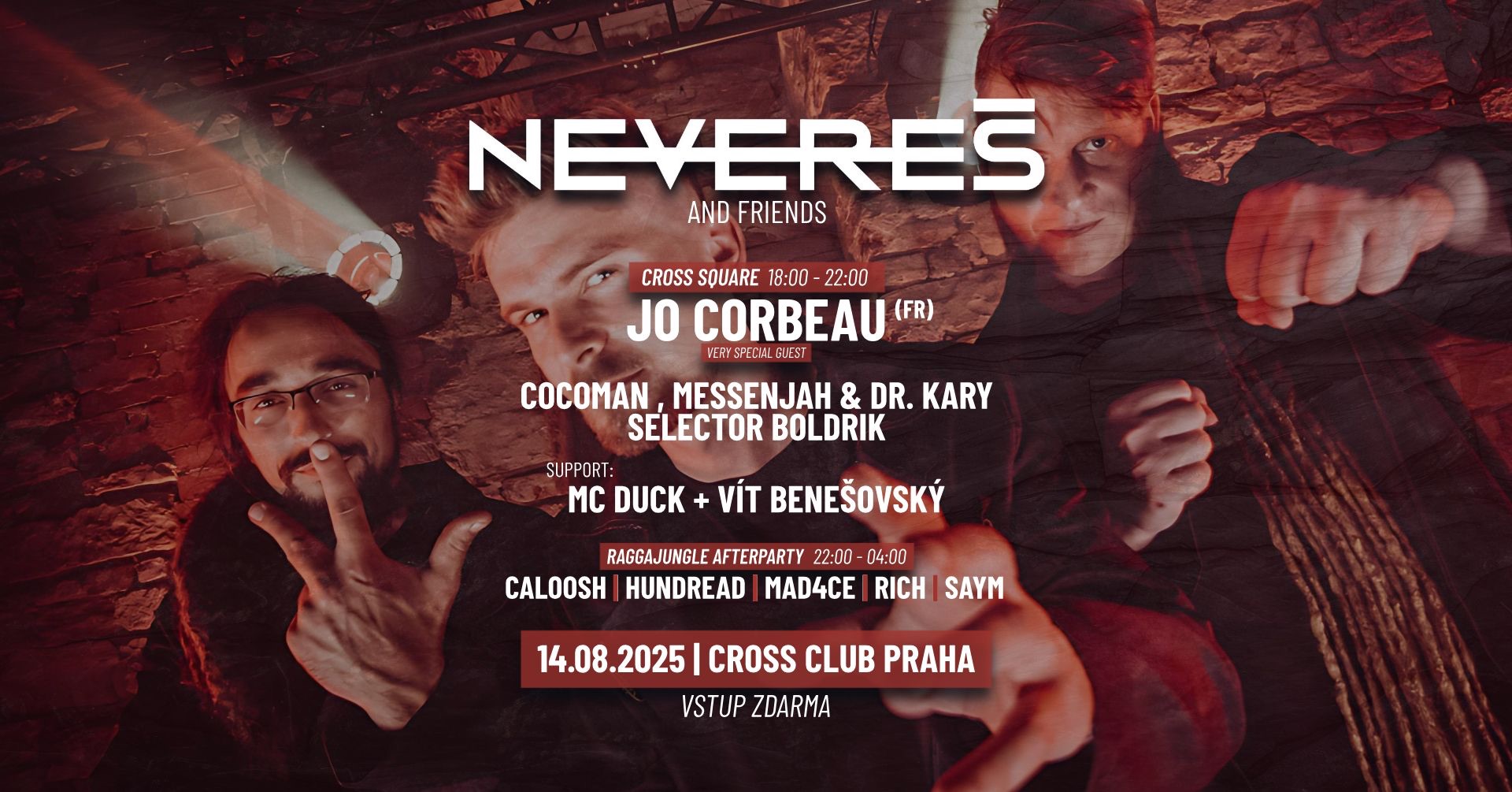 Nevereš and friends venku před Crossem!