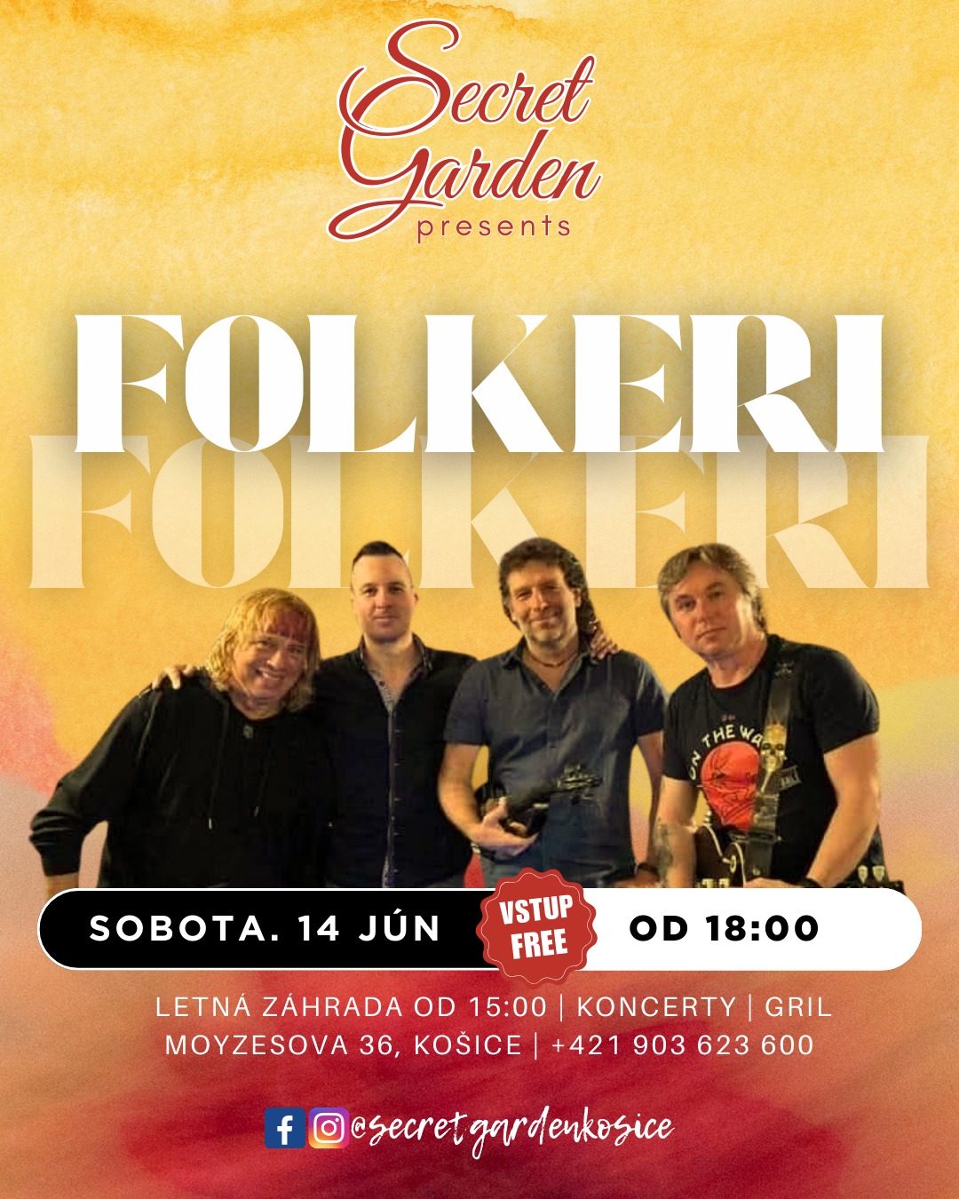 Koncert Folkeri (Folk Rock a Nedvědovci, Nohavica, Tučný, Müller...)
