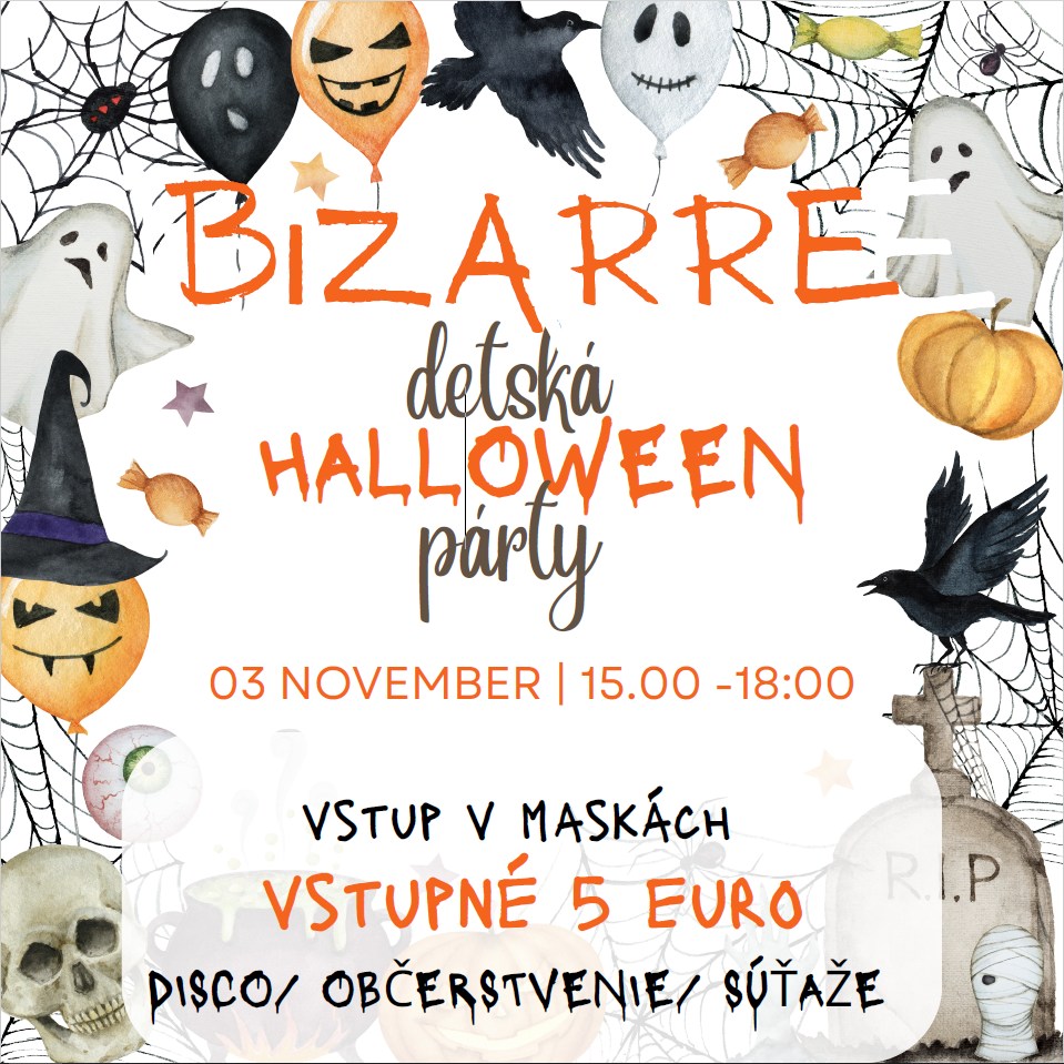 BIZARRE detská Halloween párty