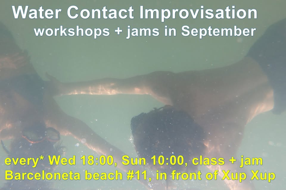 Water Contact Improvisation classes + jams in Barcelona