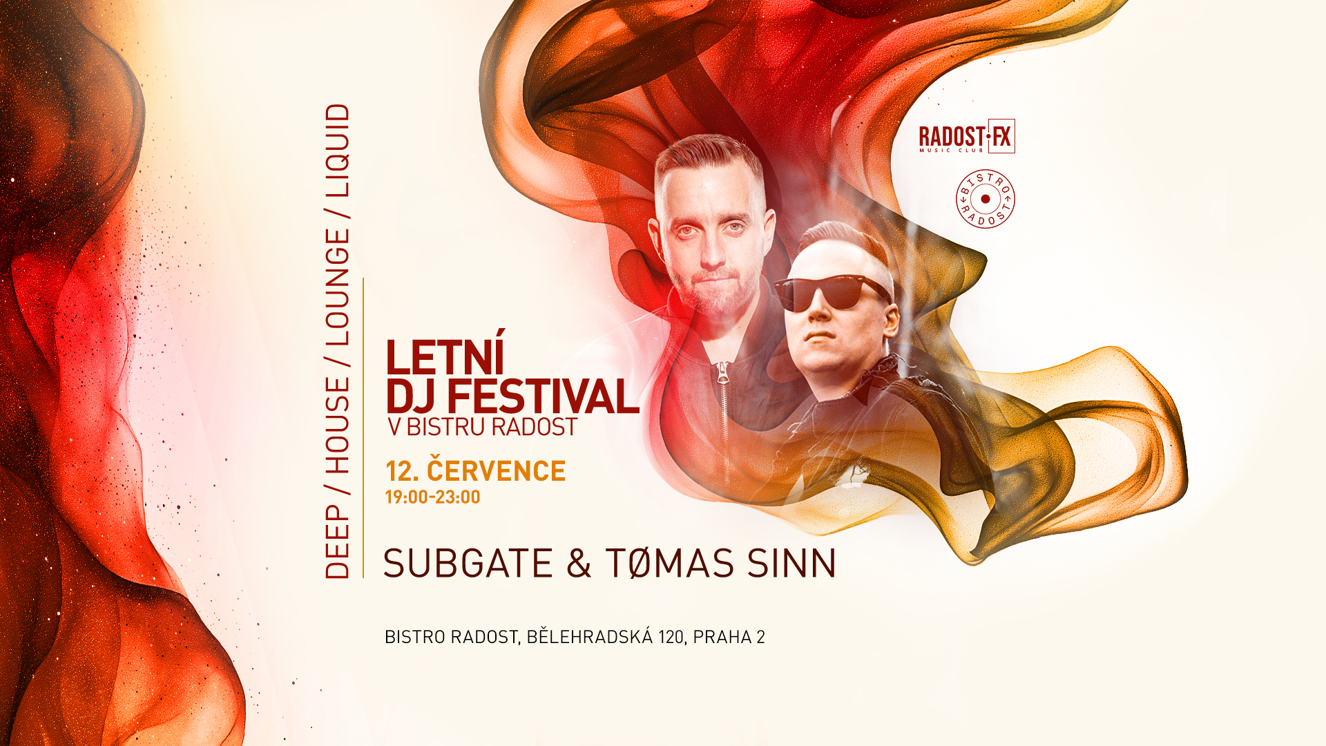 Sobotní Burger&Spin: Subgate & Tømas Sinn v Bistru Radost! 🎶🎤 🍔