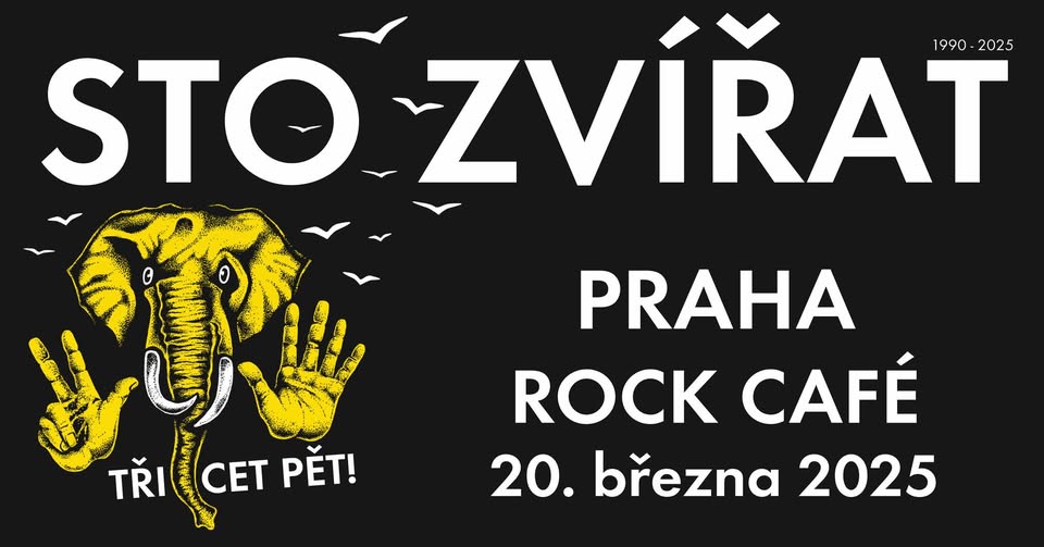 Sto zvířat - Praha, Rock Café / turné „TŘICETPĚT“