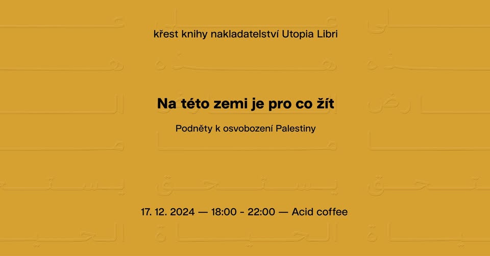Křest knihy Na této zemi je pro co žít