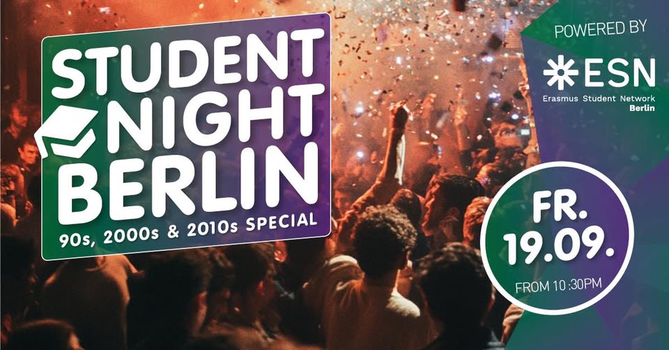 Student Night Berlin – 90s, 2000s & 2010s Special