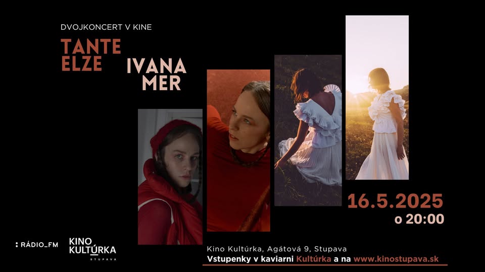 Večer autorskej hudby: Ivana Mer & Tante Elze v Kine Kultúrka Stupava