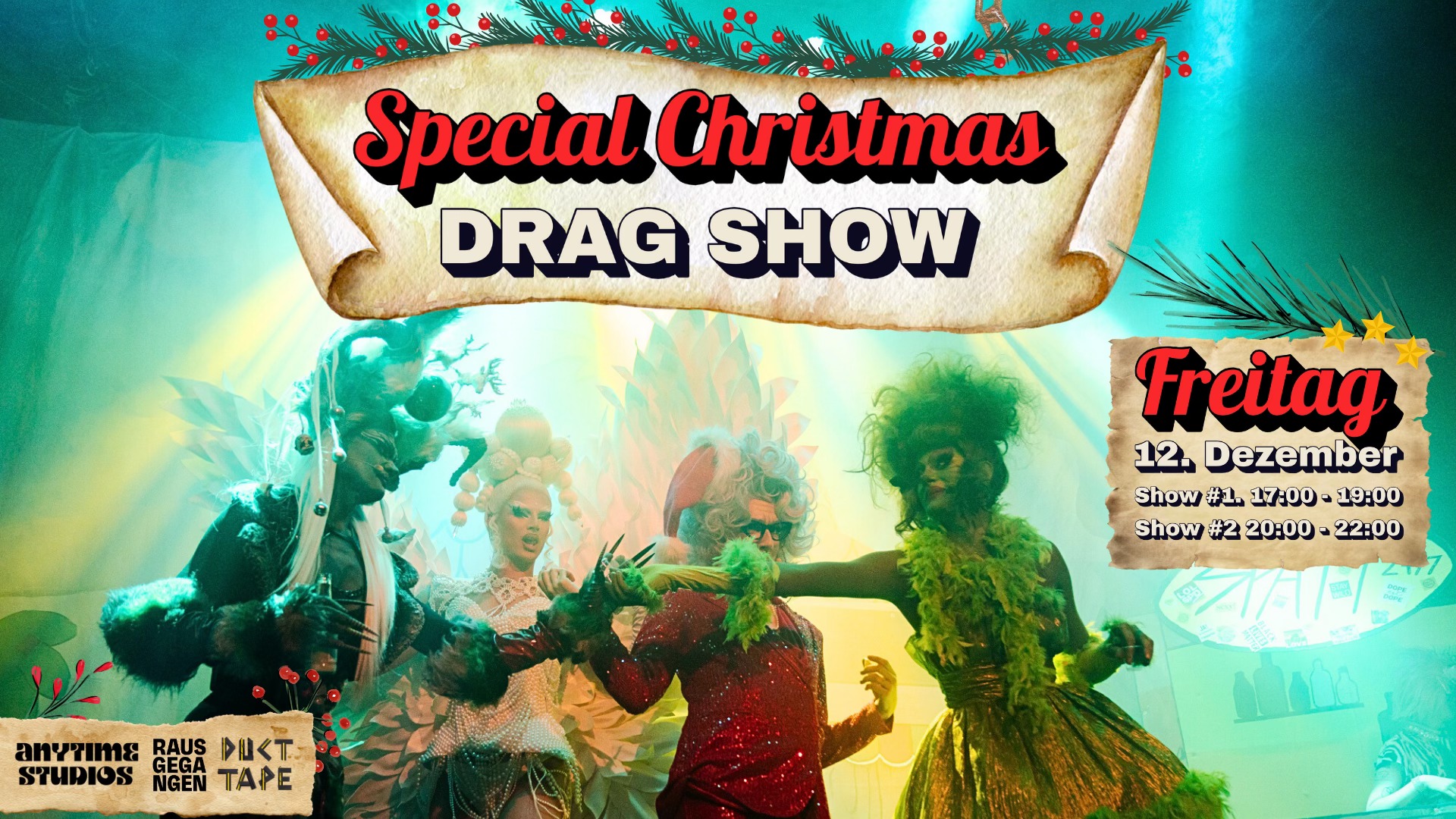 X-Mas DOUBLE Drag Show by Duct Tape