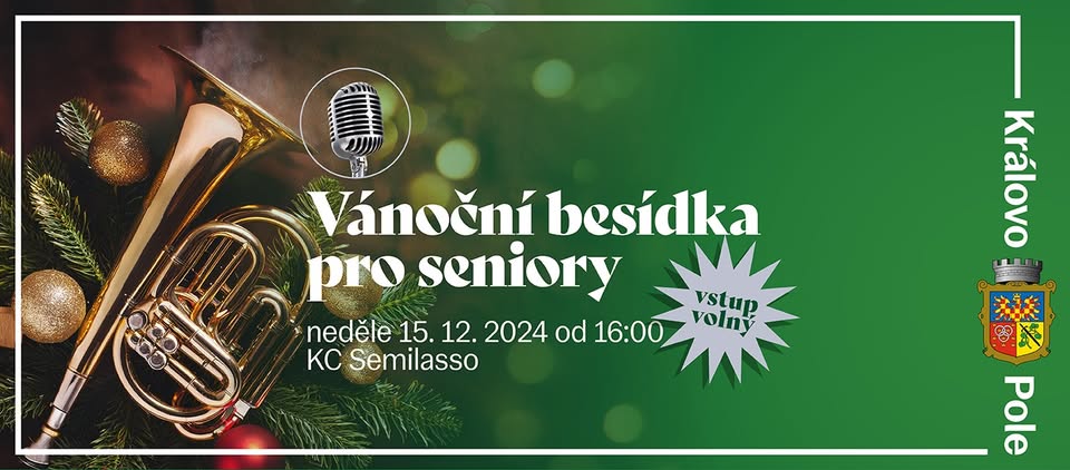 Vánoční besdíka pro seniory