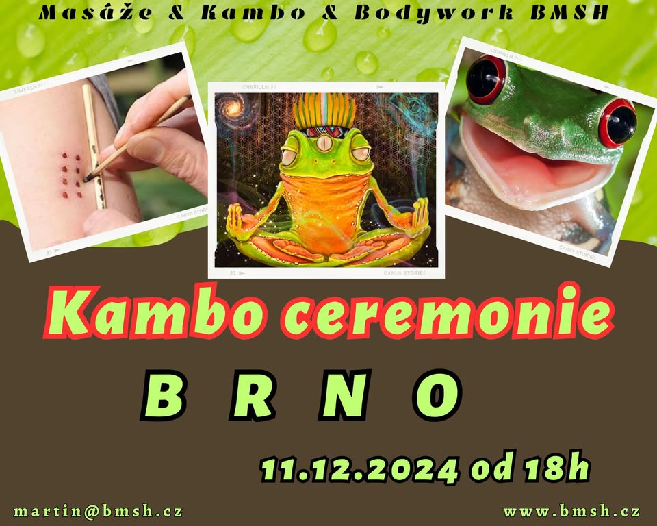 Kambo ceremonie Brno 11.12.2024