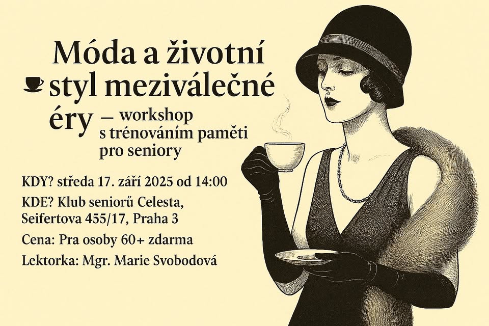 Móda a životní styl meziválečné éry – workshop s trénováním paměti pro seniory