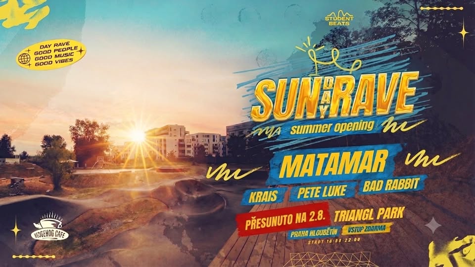 ☀️ SUN[day]RAVE - Triangl Park, Praha - Neděle 2/8