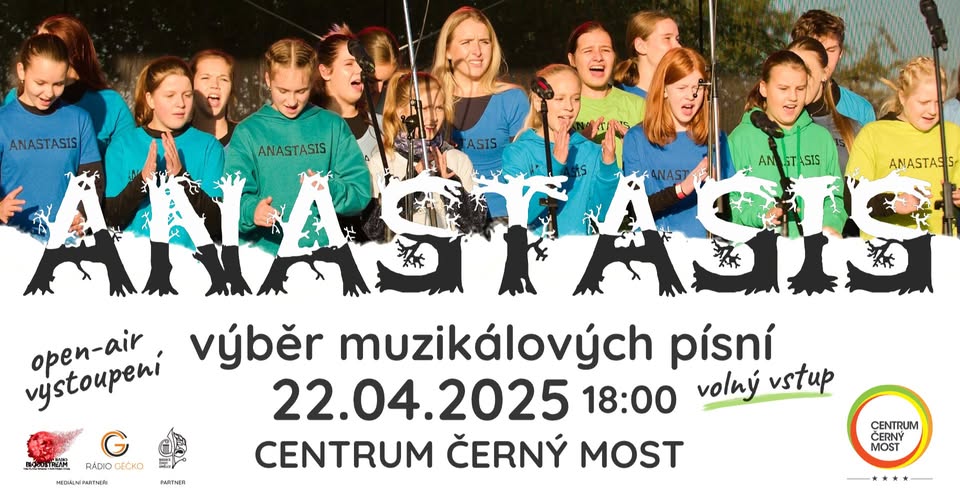 KONCERT KE DNI ZEMĚ / ANASTASIS / VÝBĚR MUZIKÁLOVÝCH PÍSNÍ / CENTRUM ČERNÝ MOST