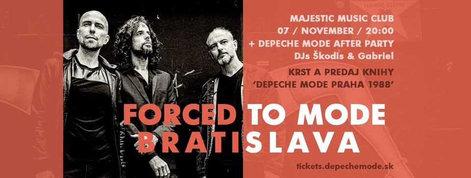 FORCED TO MODE + After Party, MMC, Bratislava, 7.11.2025