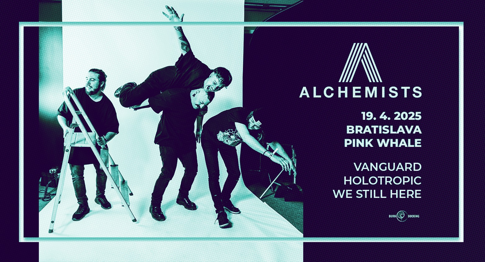 ALCHEMISTS (CH) + VANGUARD (CZ) + HOLOTROPIC (SK) + WE STILL HERE (SK) @ PINK WHALE - BRATISLAVA