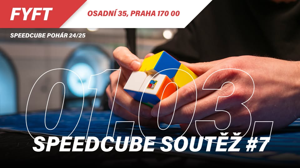 Speedcube soutěž #7 24/25 FYFT Praha