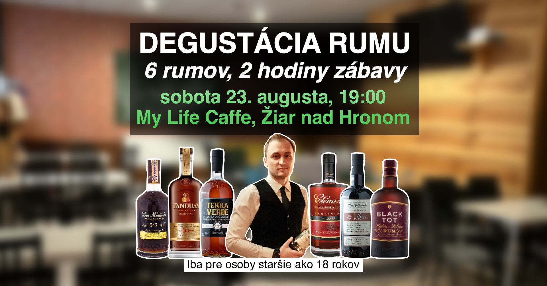 Zážitková Degustácia Rumov v Žiari nad Hronom - z Barbadosu na Filipíny