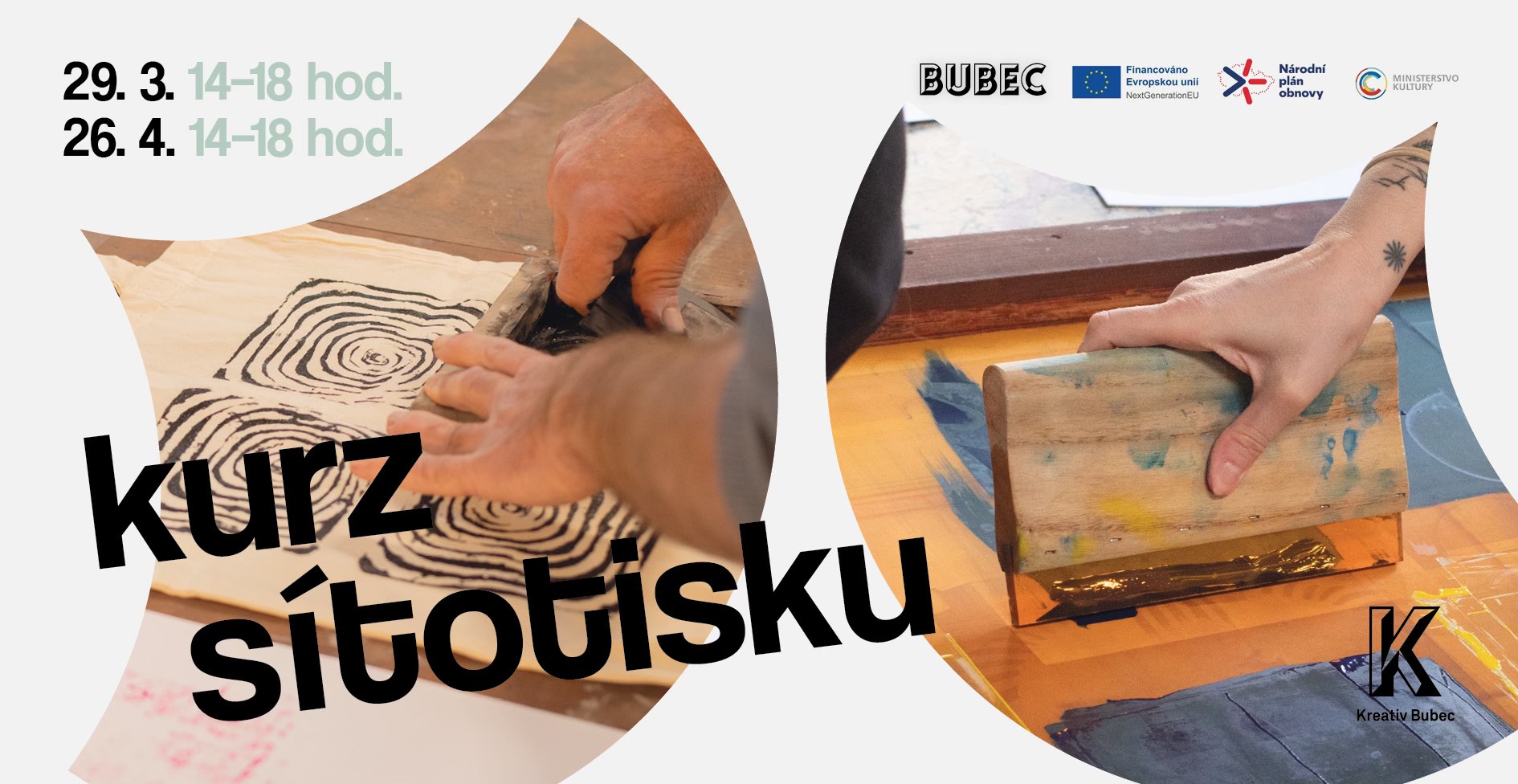 Kreativ Bubec | Víkendový kurz sítotisku